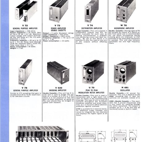 TELEFUNKEN STUDIO EQUIPMENT AND PROFESSIONAL PRODUCTS 1959