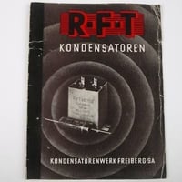RFT コンデンサー データブック 1954年