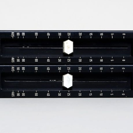 LE 266 / balanced passive fader mono 2 unit / black