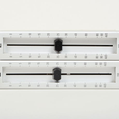 LE 266 / balanced passive fader mono 2 unit /   silver