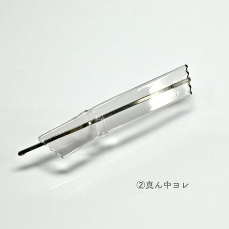 テープのヘアピン　グレー