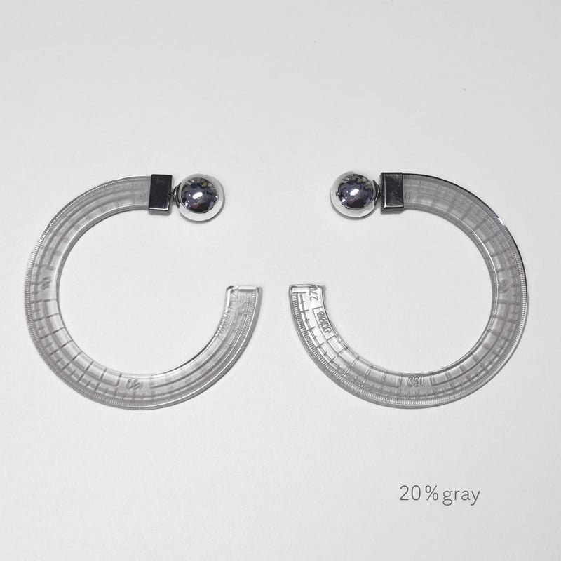 969,分度器三角定規ピアス 分度器ピアス（両耳セット） | JISS