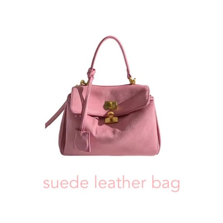 suede leather bag