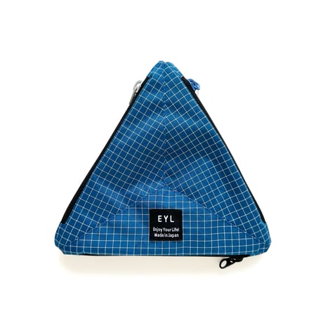 EYL Triple Pocket Pouch【M】Dyneema 210 denier X-grid Blue