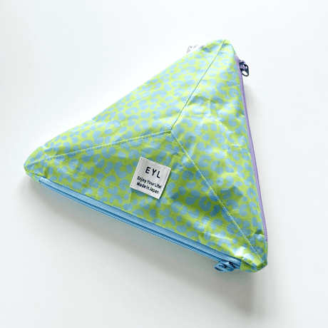 EYL Triple Pocket Pouch【L】DCFH Green Leopard
