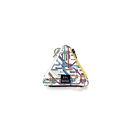 EYL Triple Pocket Pouch【COIN】 Tokyo Subway Map