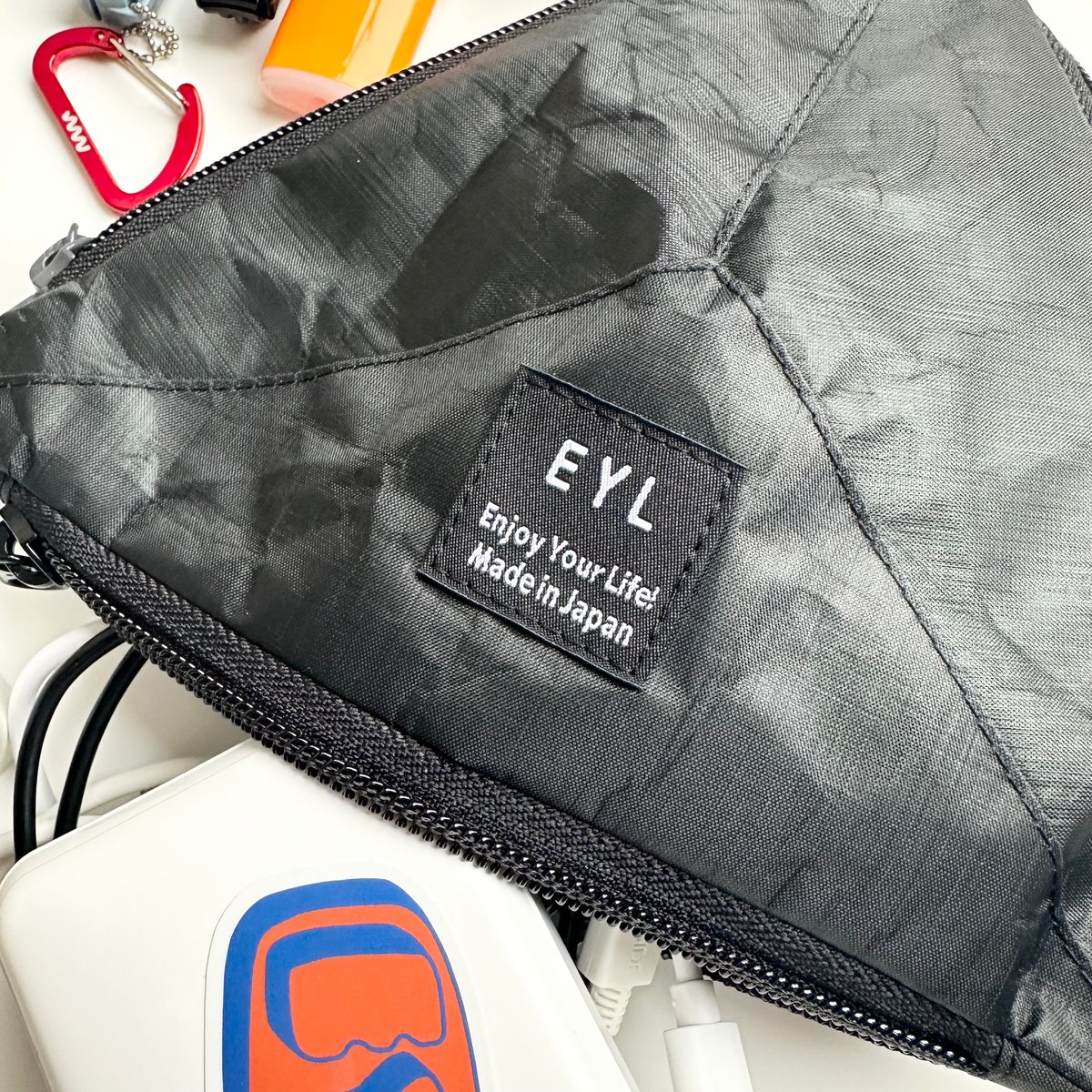EYL Triple Pocket Pouch【M】 DCF Hybrid Black | E EYL Triple Pocket Pouch【M】 DCF Hybrid Black | E