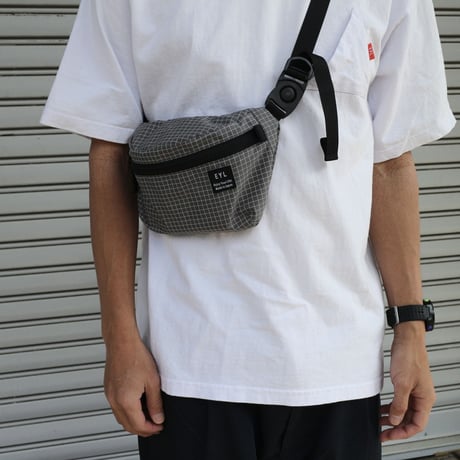 EYL "Waist Bag" 210D HDPE X-Grid Gray