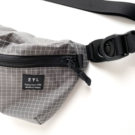 EYL "Waist Bag" 210D HDPE X-Grid Gray