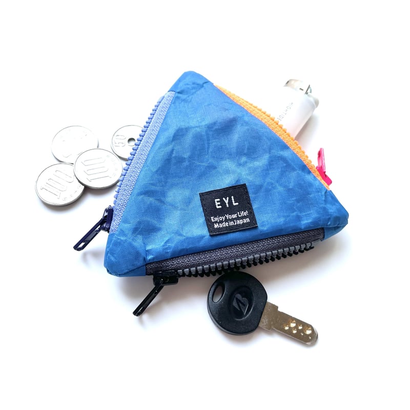 EYL Triple Pocket Pouch【COIN】DCFH Blue | EYL On EYL Triple Pocket Pouch【COIN】DCFH Blue | EYL On