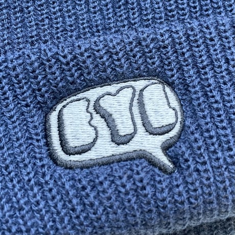 Knit Cap "Sweetness" Glow in the Dark-Navy