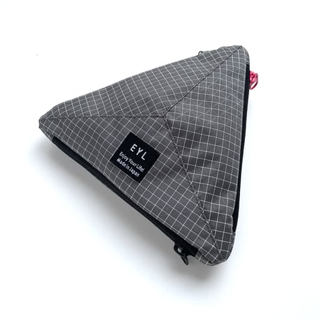 EYL Triple Pocket Pouch【M】Dyneema 210 denier X-grid Gray