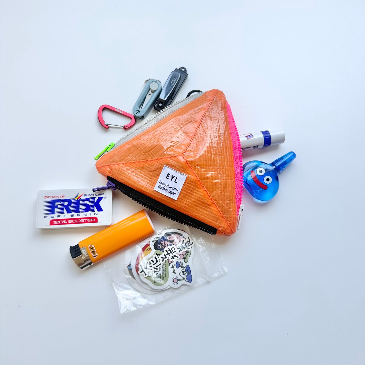 EYL Triple Pocket Pouch【S トリプルポケット ポーチ 黄 EYL Triple Pocket Pouch【S トリプルポケット ポーチ 黄