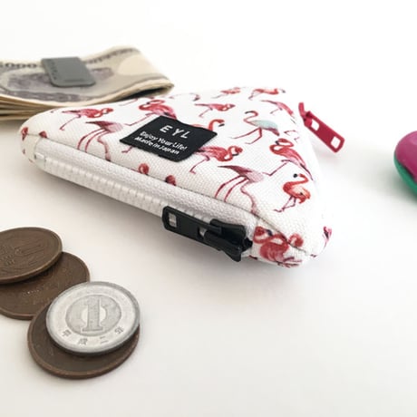 EYL Triple Pocket Pouch【COIN】Flamingo