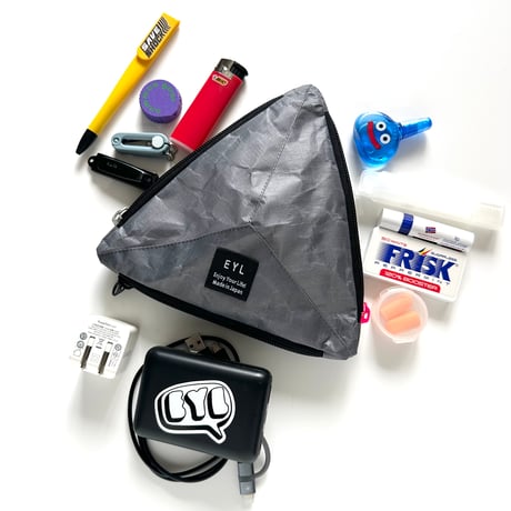 EYL Triple Pocket Pouch【M】 DCF Hybrid  Gray