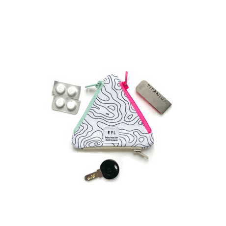 EYL Triple Pocket Pouch【COIN】 Contour Map