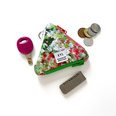 EYL Triple Pocket Pouch【COIN】Impression of Flowers