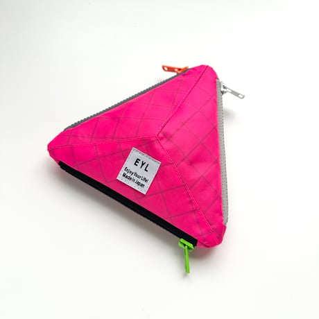 EYL Triple Pocket Pouch【S】Hot Pink
