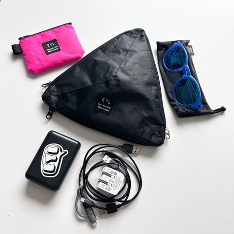 EYL Triple Pocket Pouch【L】DCFH Black