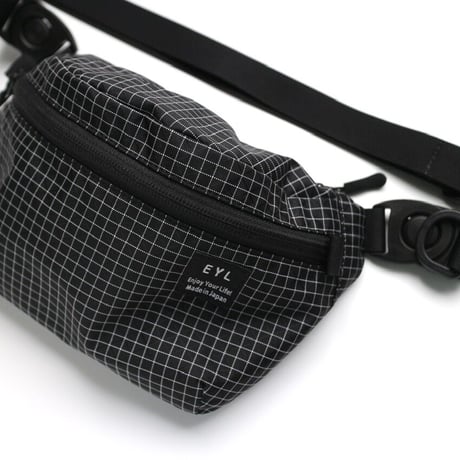 EYL "Waist Bag" 210D HDPE X-Grid Black