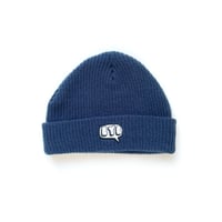 Knit Cap "Sweetness" Glow in the Dark-Navy