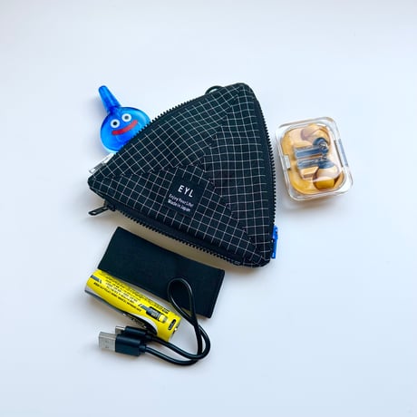 EYL Triple Pocket Pouch【S】Dyneema X-grid Black