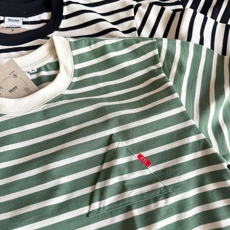 EYL Triangle Pocket S/S Tee DRYCOTTONY HeavyWeight Border