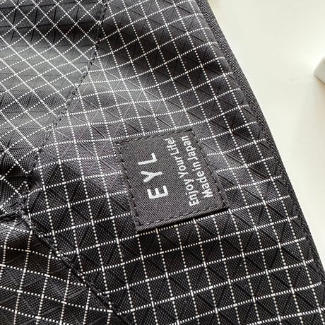 EYL Triple Pocket Pouch【L】Dyneema 210 denier X-grid Black