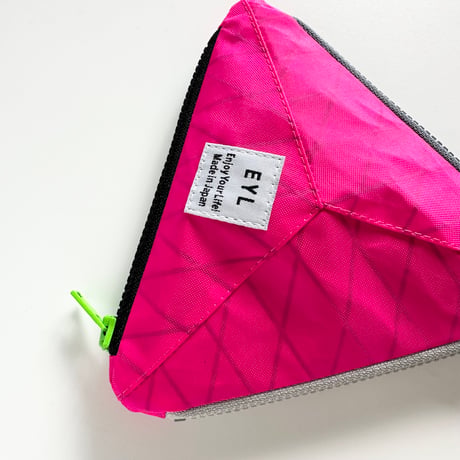 EYL Triple Pocket Pouch【S】Hot Pink