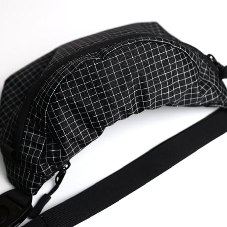 EYL "Waist Bag" 210D HDPE X-Grid Black