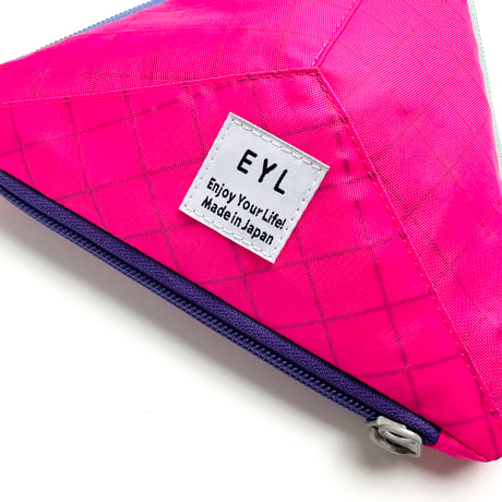 EYL Triple Pocket Pouch【M】ECOPAK Hot Pink