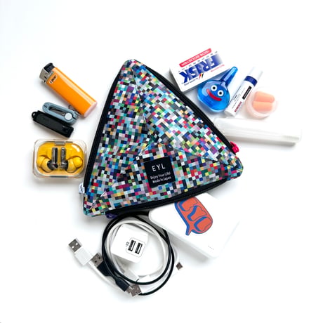 EYL Triple Pocket Pouch【M】X-Pac Digital Noise