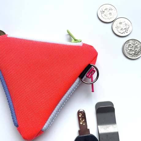 EYL Triple Pocket Pouch【COIN】Neon Orange