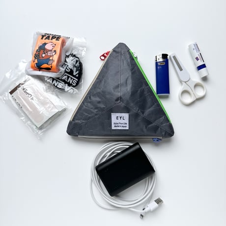 EYL Triple Pocket Pouch【M】 DCF Hybrid  Gray
