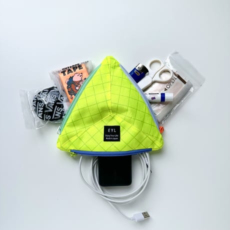 EYL Triple Pocket Pouch【M】ECOPAK Optic Yellow