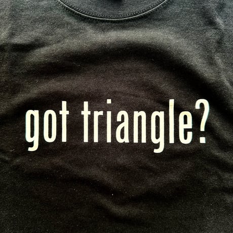 "got triangle?" Black Tee
