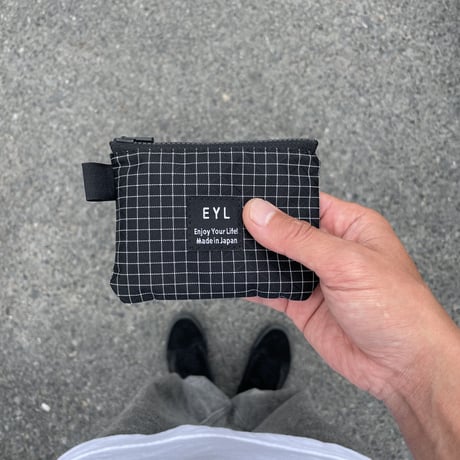 EYL mini wallet "One Shot" Dyneema X-grid Black