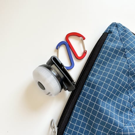 EYL Triple Pocket Pouch【M】Dyneema 210 denier X-grid Blue
