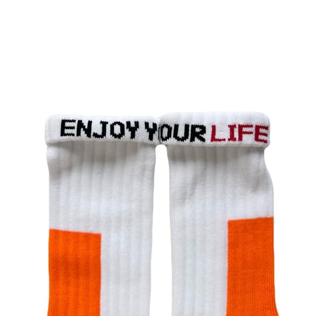 ching & co.× EYL "White Orange" Socks