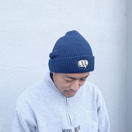 Knit Cap "Sweetness" Glow in the dark-BLACK