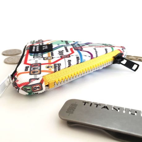 EYL Triple Pocket Pouch【COIN】 Tokyo Subway Map