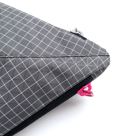 EYL Triple Pocket Pouch【M】Dyneema 210 denier X-grid Gray