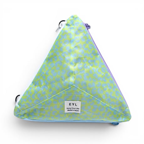EYL Triple Pocket Pouch【L】DCFH Green Leopard