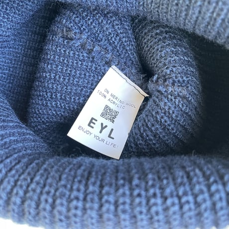 Knit Cap "Sweetness" Glow in the Dark-Navy