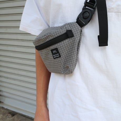 EYL "Waist Bag" 210D HDPE X-Grid Gray