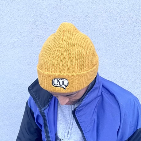 Knit Cap "Sweetness" Glow in the Dark-Navy