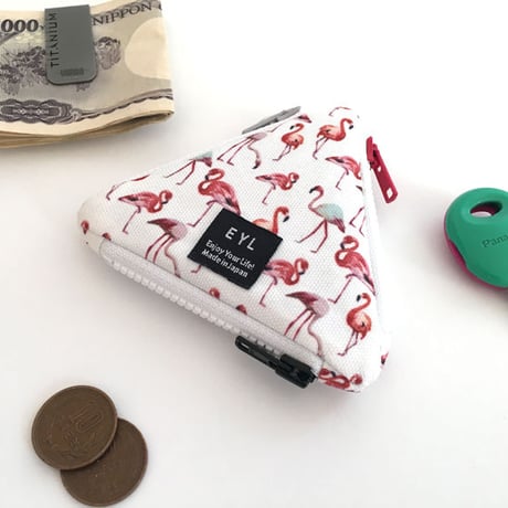 EYL Triple Pocket Pouch【COIN】Flamingo
