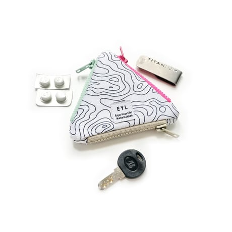 EYL Triple Pocket Pouch【COIN】 Contour Map