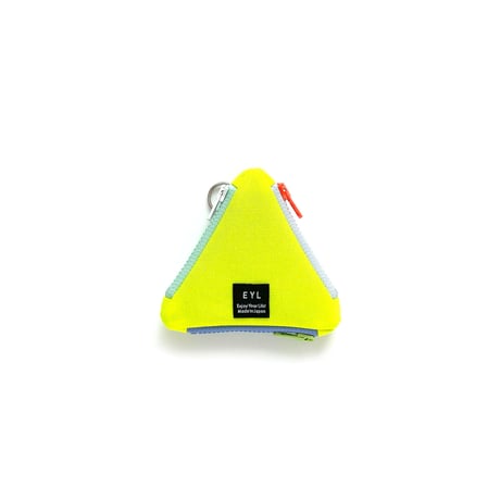 EYL triangle coin purse Optic Yellow