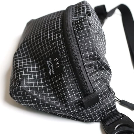 EYL "Waist Bag" 210D HDPE X-Grid Black